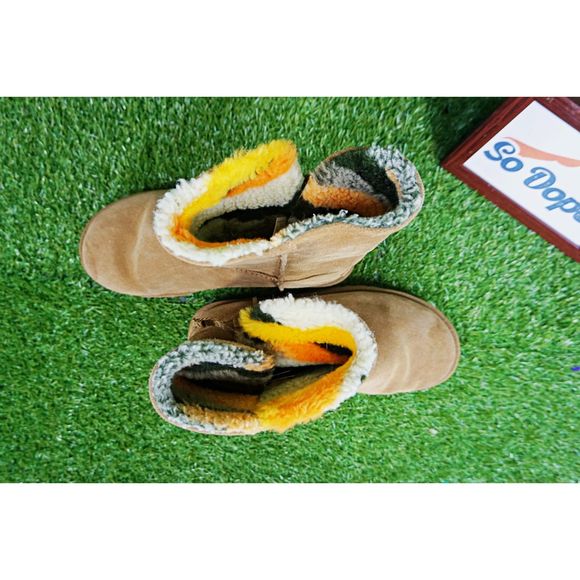 UGG Bailey Buckle Cali Collage Boots - Chestnut Olive - Women's Size 7 - Picture 4 of 6